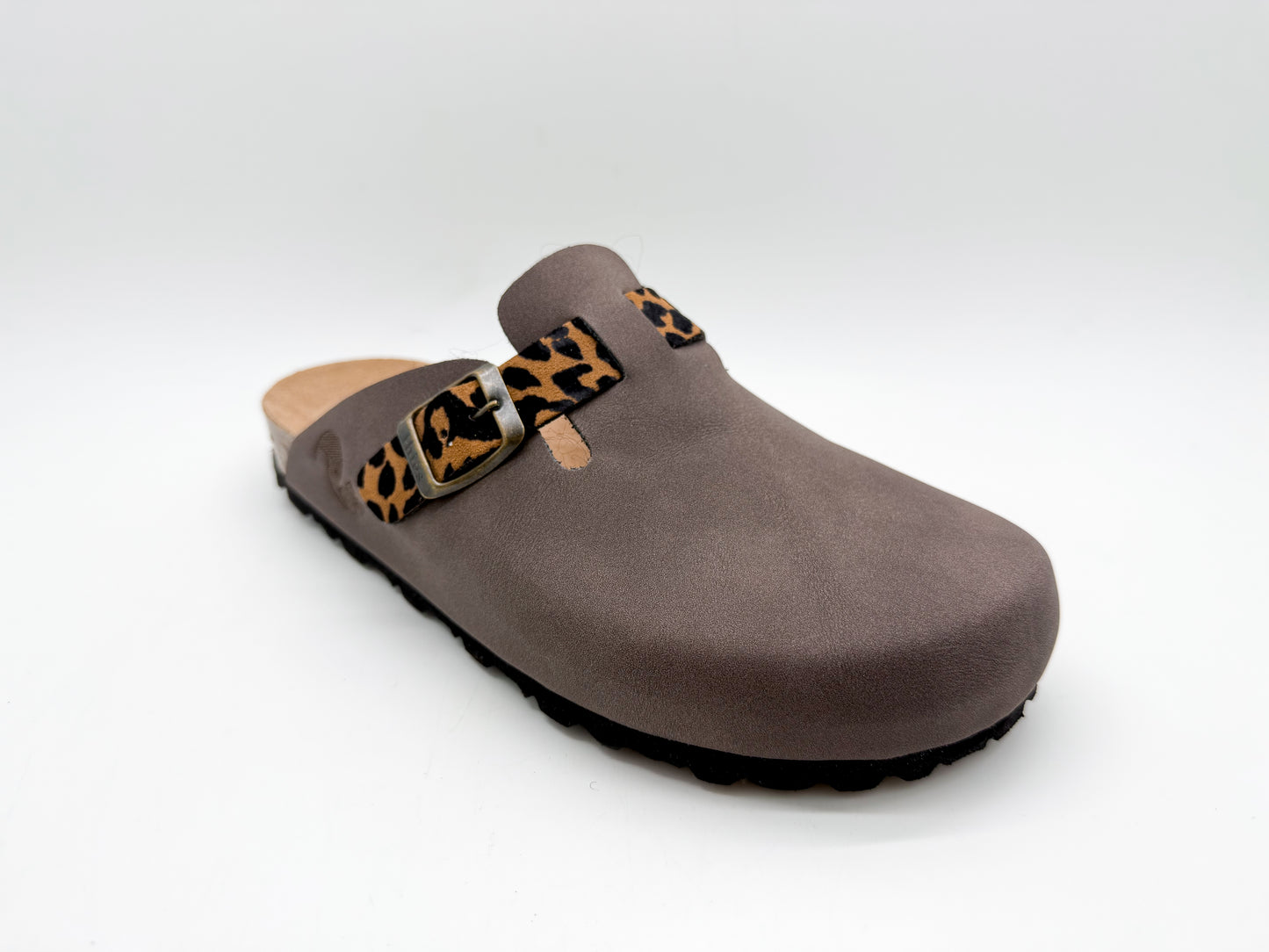 thies 1856 ® Eco Bio Leo Belt Clog vegan mocca leo