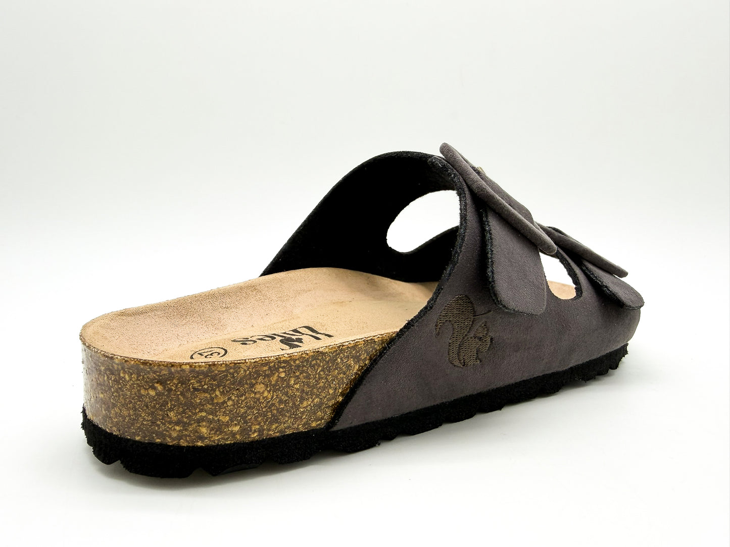 thies 1856 ® Eco Bio Covered Sandal vegan dark stone