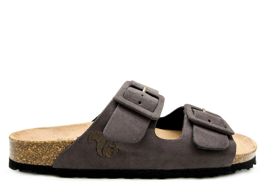 thies 1856 ® Eco Bio Covered Sandal vegan dark stone