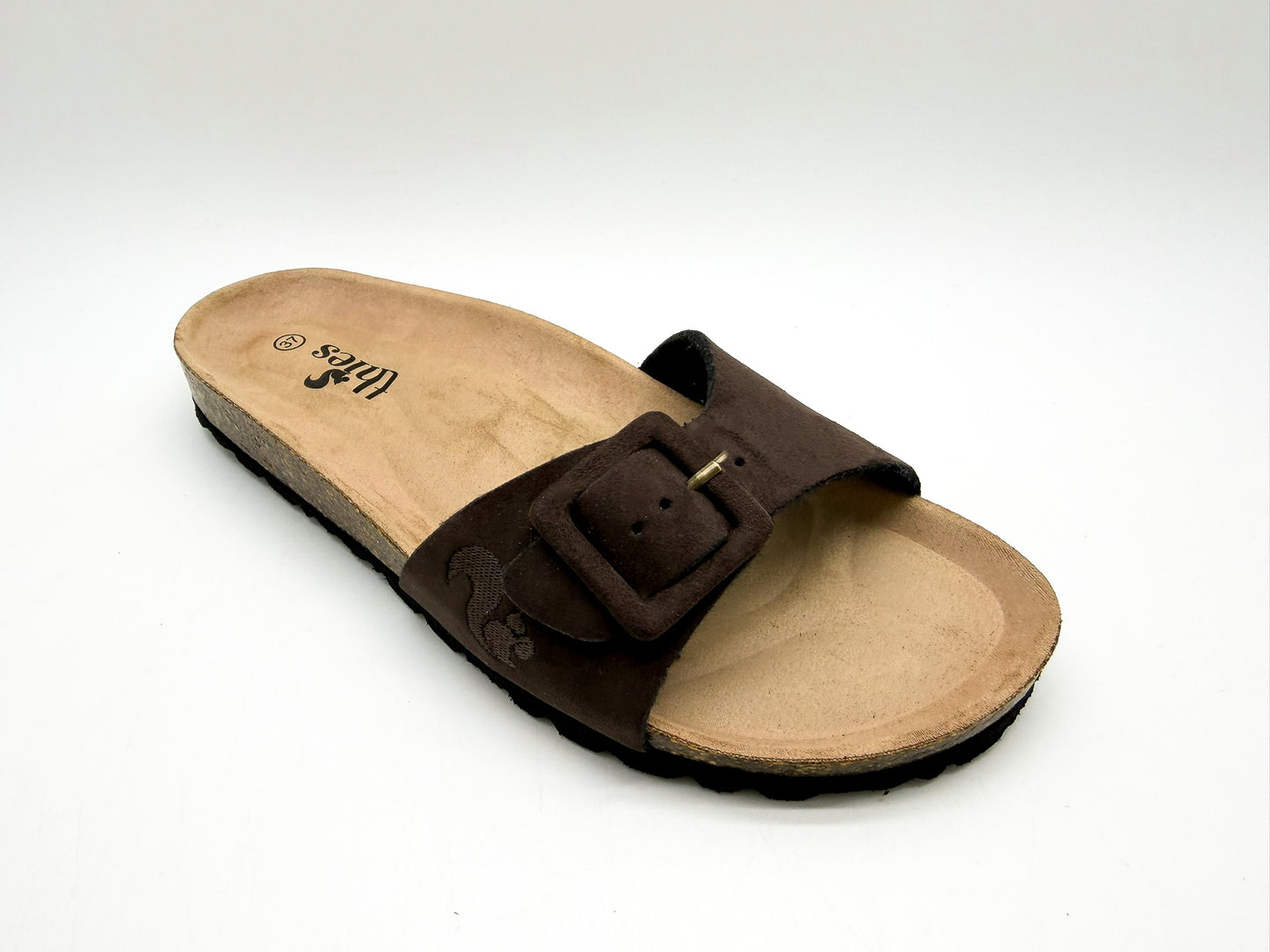 thies 1856 ® Eco Bio Covered Strap Sandal vegan chocolate