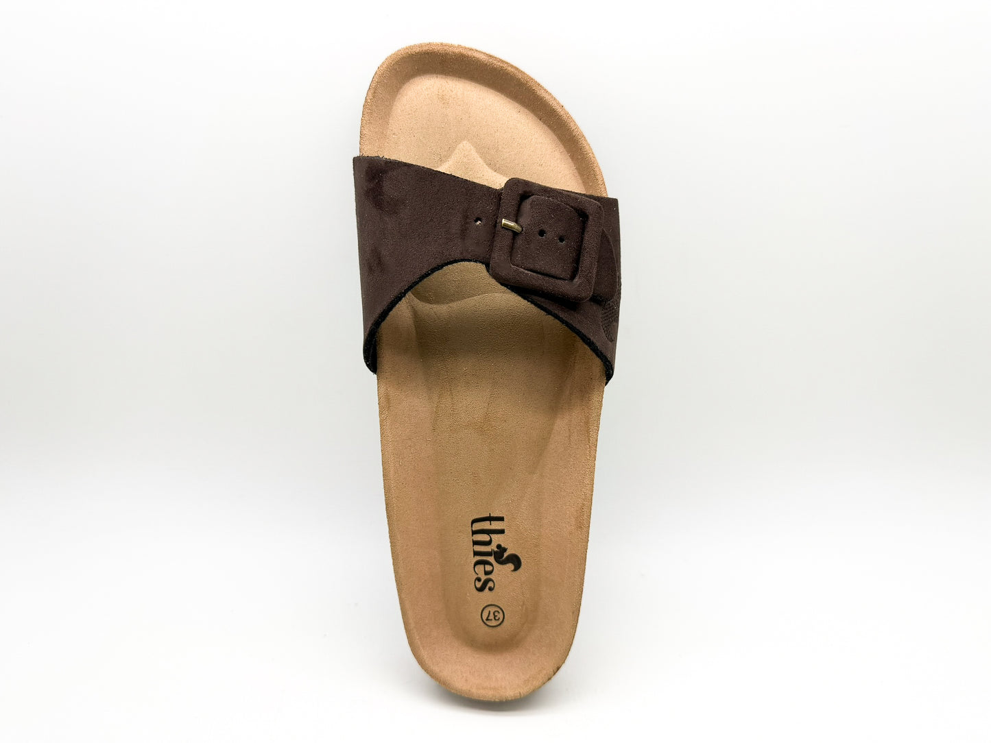 thies 1856 ® Eco Bio Covered Strap Sandal vegan chocolate