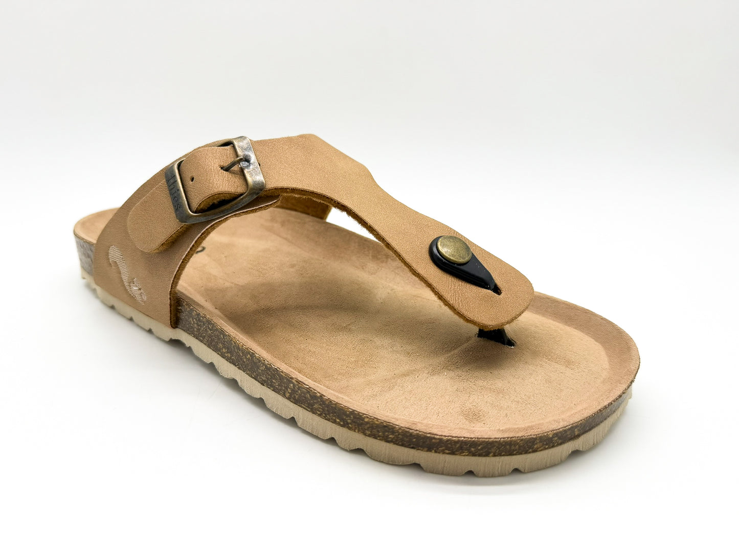 thies 1856 ® Eco Bio Thong Sandal vegan cashew