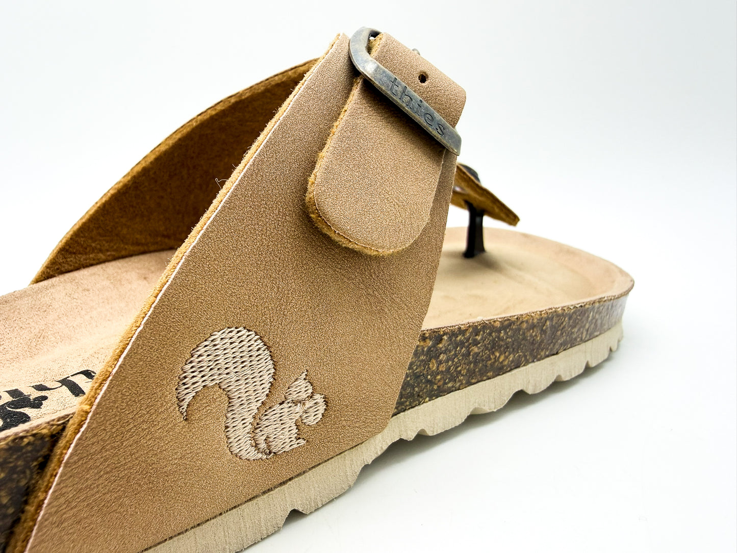 thies 1856 ® Eco Bio Thong Sandal vegan cashew