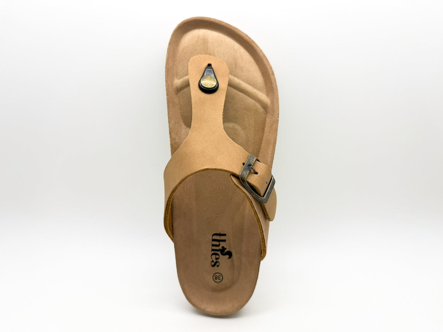 thies 1856 ® Eco Bio Thong Sandal vegan cashew
