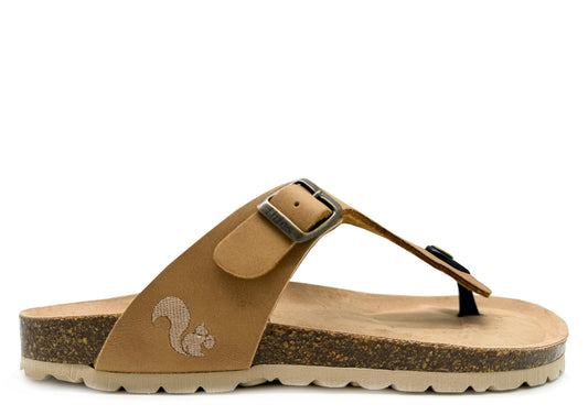 thies 1856 ® Eco Bio Thong Sandal vegan cashew