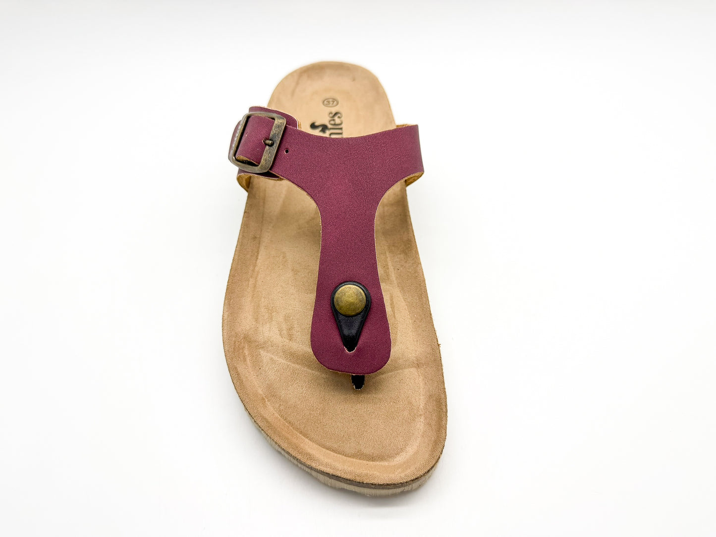 thies 1856 ® Eco Bio Thong Sandal vegan plum