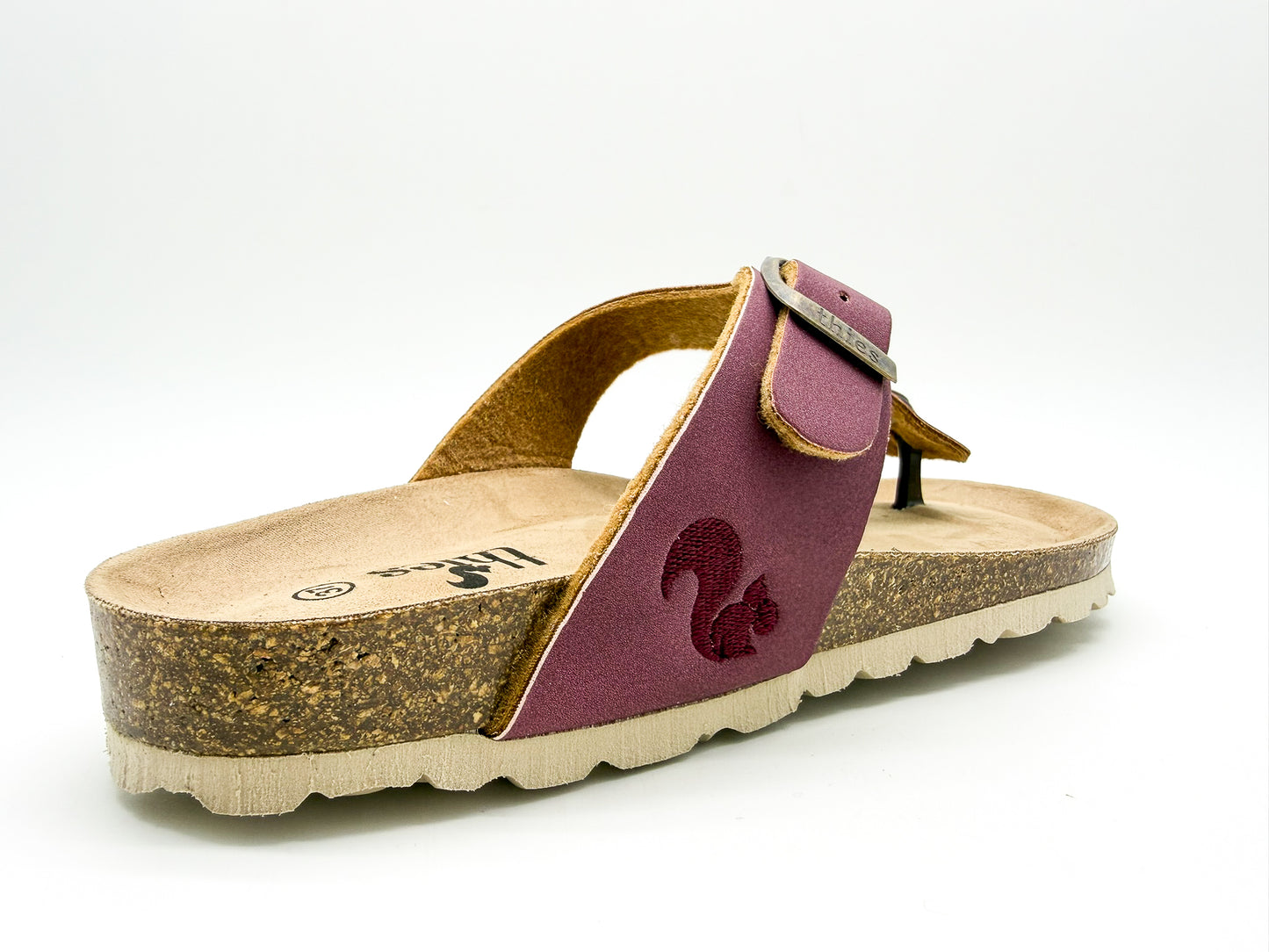 thies 1856 ® Eco Bio Thong Sandal vegan plum