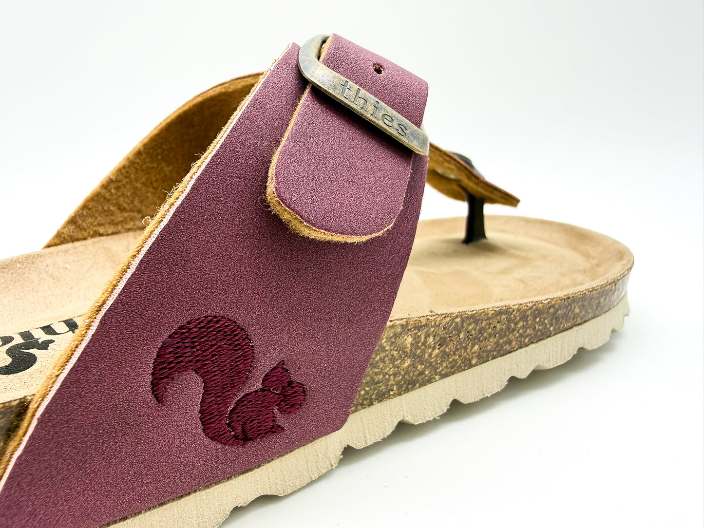 thies 1856 ® Eco Bio Thong Sandal vegan plum