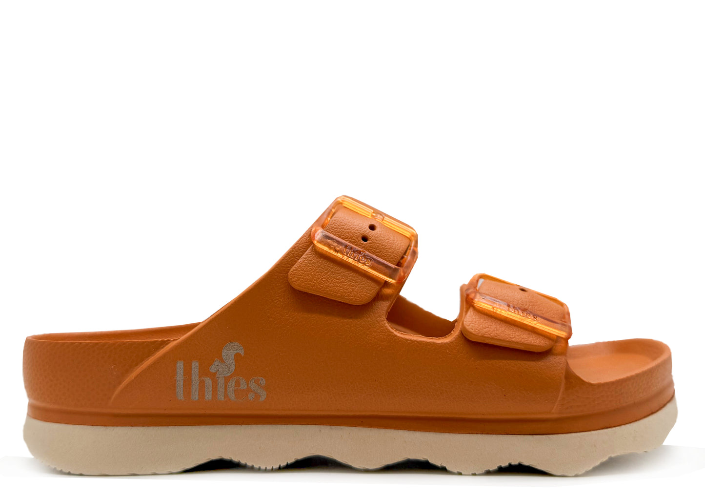 thies 1856 ® Ecofoam Double Sandal vegan bitter orange
