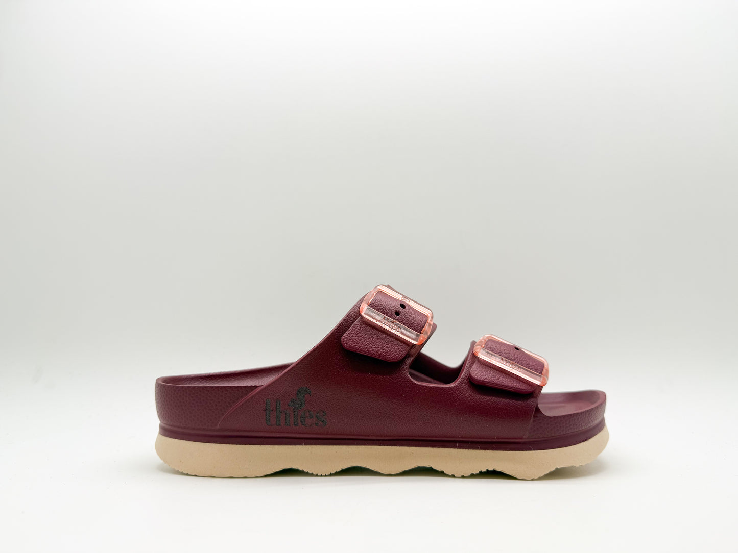 thies 1856 ® Ecofoam Double Sandal vegan bordeaux