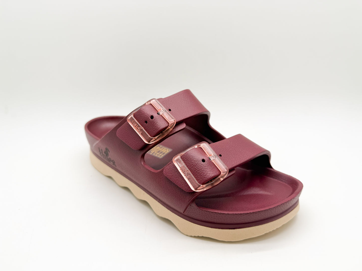 thies 1856 ® Ecofoam Double Sandal vegan bordeaux