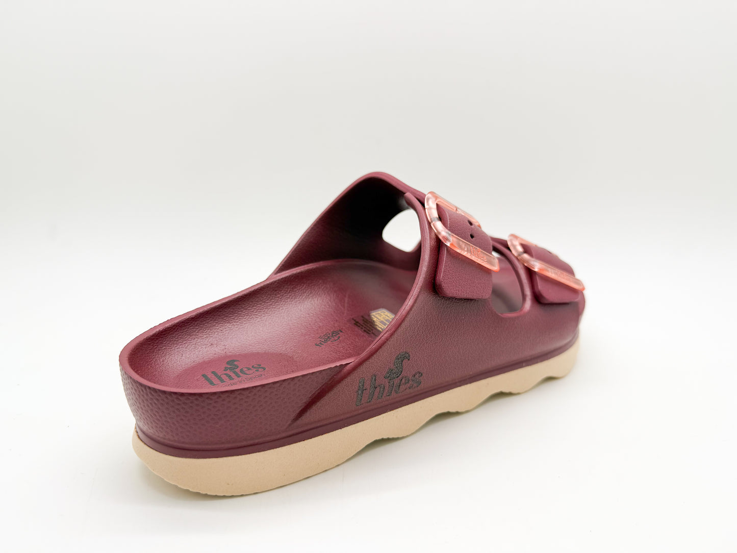 thies 1856 ® Ecofoam Double Sandal vegan bordeaux