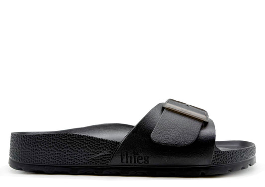 thies 1856 ® Ecofoam Strap Sandal vegan black
