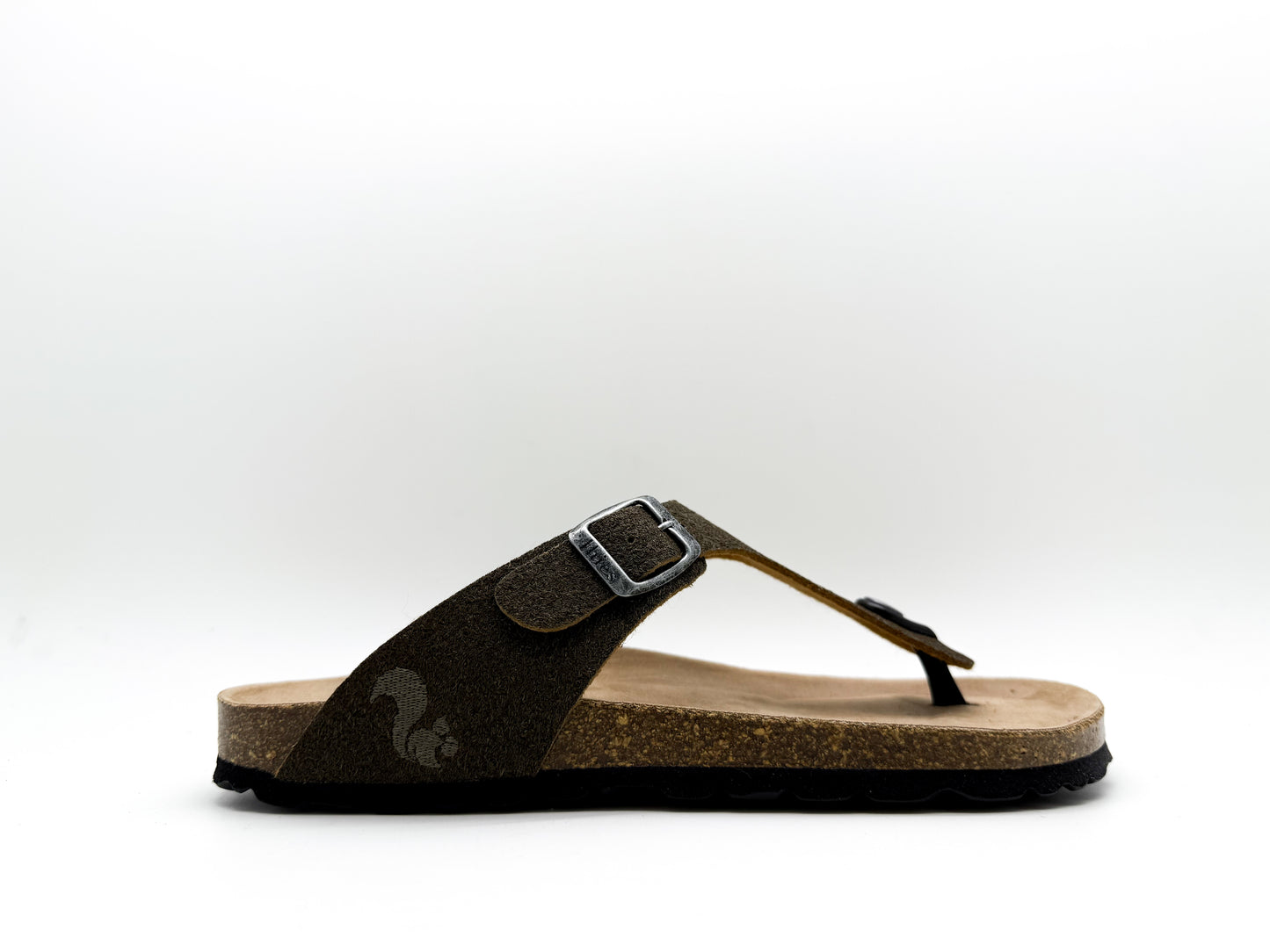 thies 1856 ® Eco Palm Thong Sandal dark palm