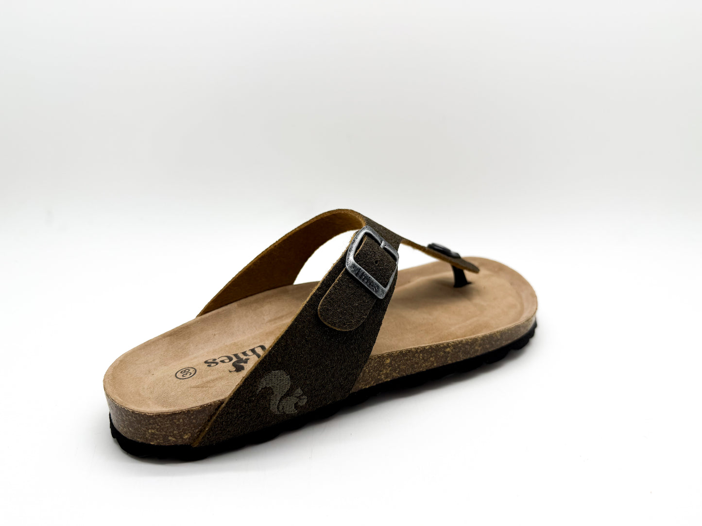 thies 1856 ® Eco Palm Thong Sandal dark palm