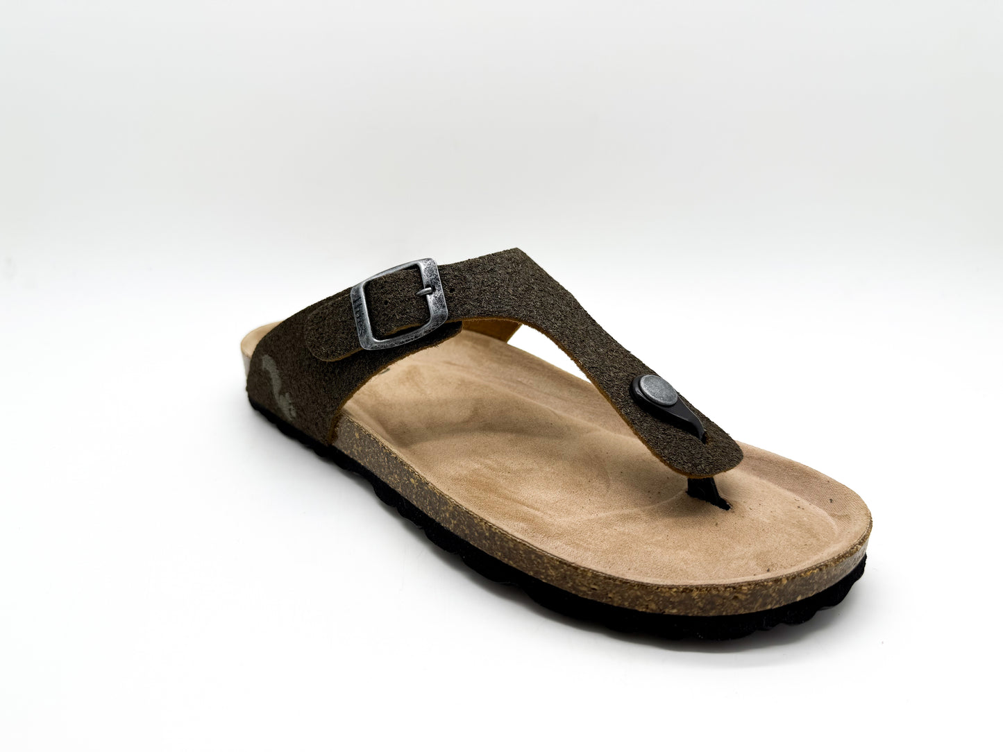 thies 1856 ® Eco Palm Thong Sandal dark palm