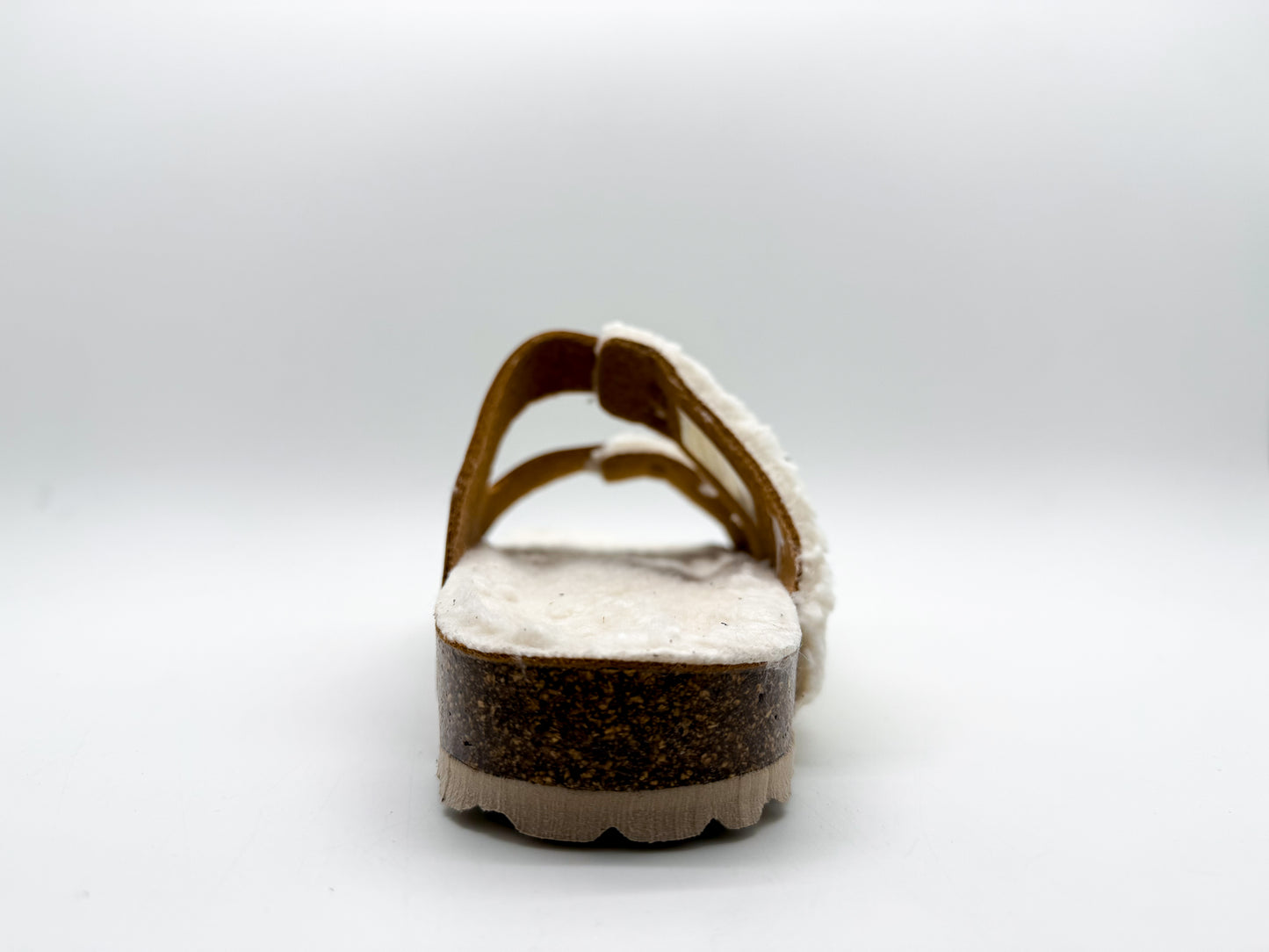 thies 1856 ® Eco Teddy Mixed Sandal vegan cognac teddy