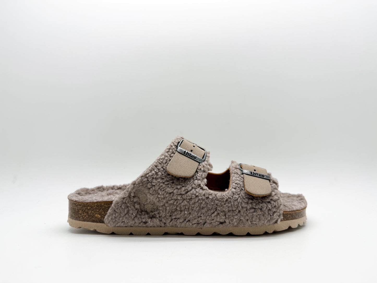 thies 1856 ® Eco Teddy Mixed Sandal vegan stone teddy