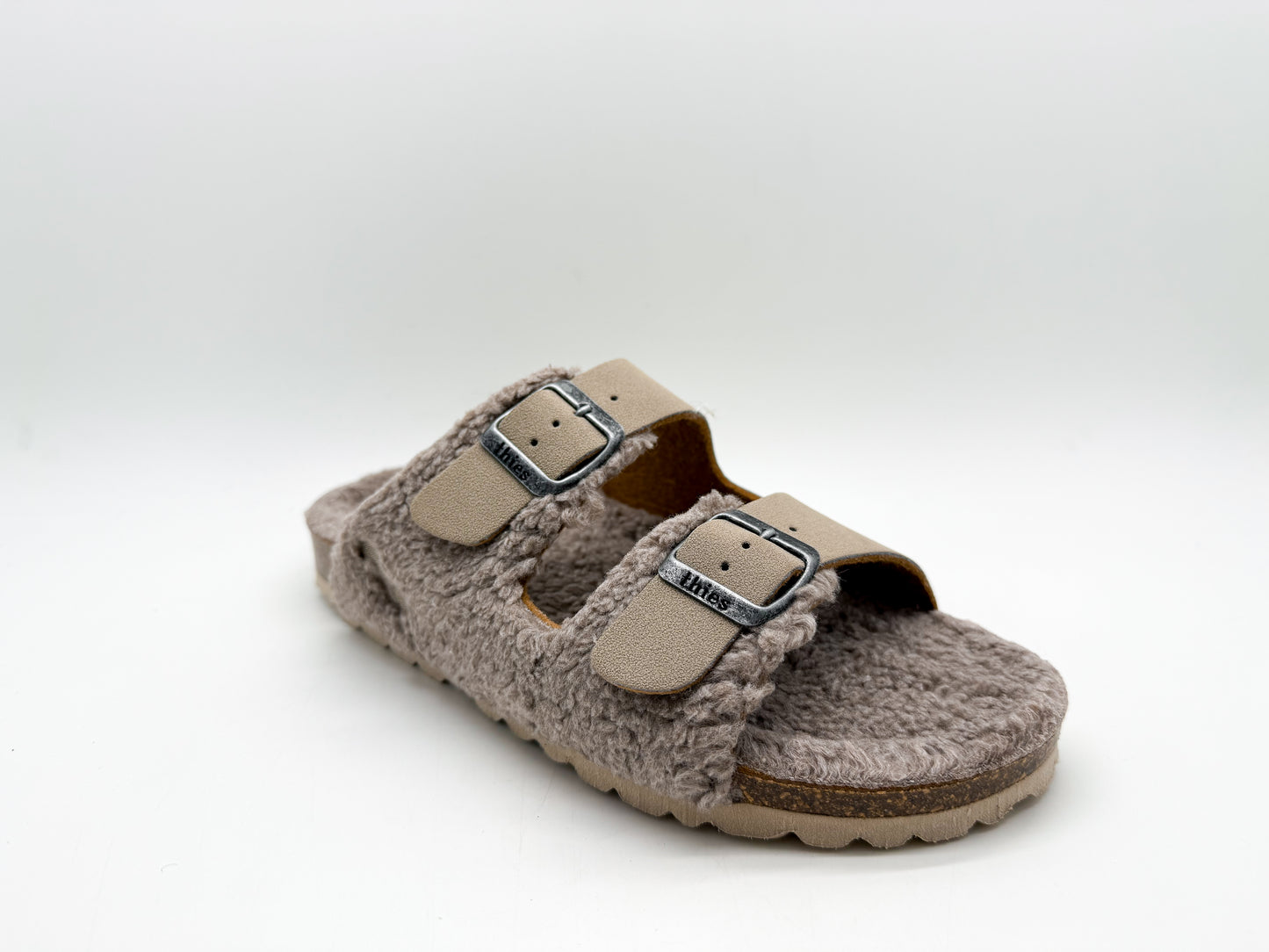 thies 1856 ® Eco Teddy Mixed Sandal vegan stone teddy