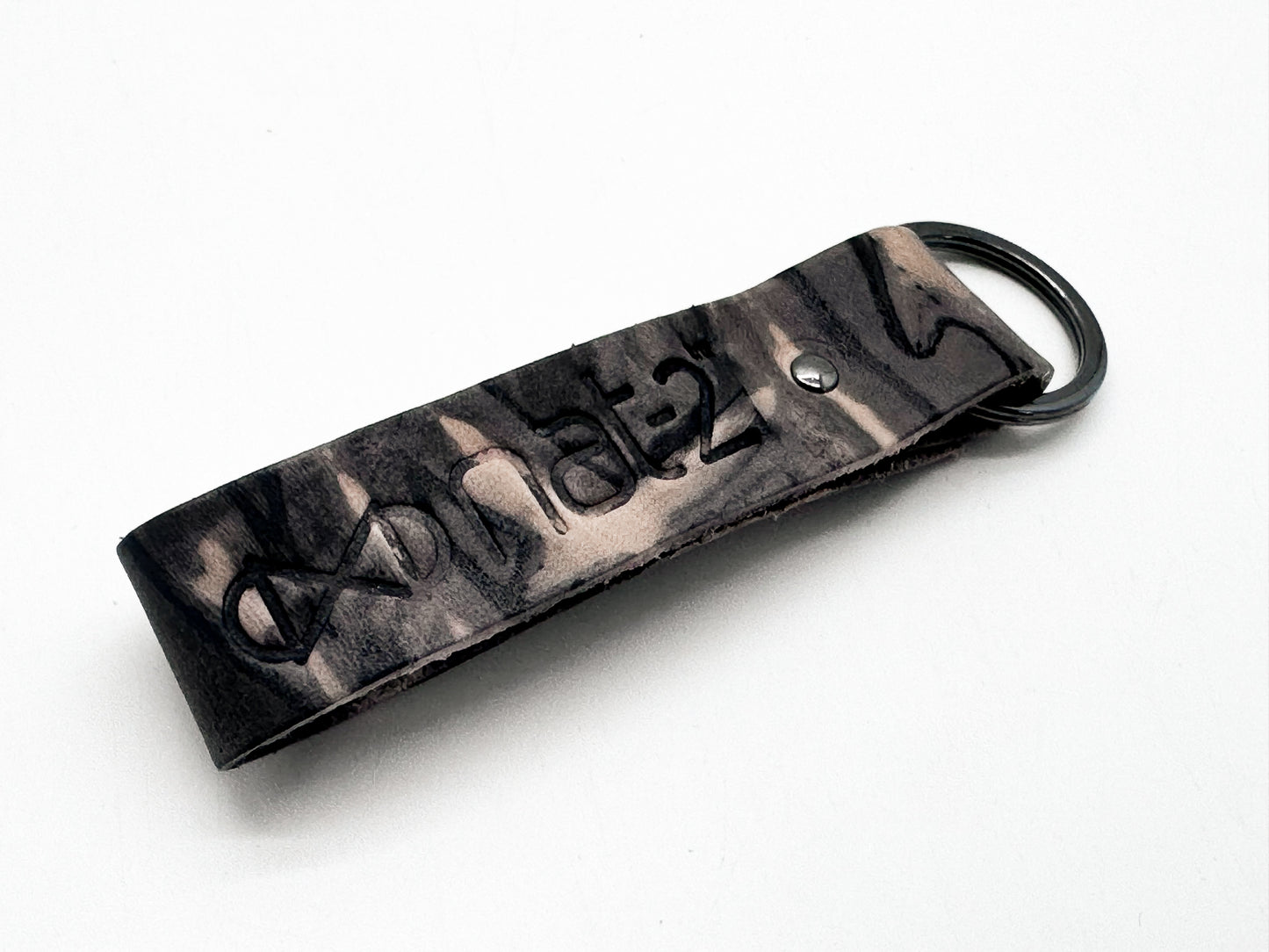 nat-2™ Leather Keychain rusted tan