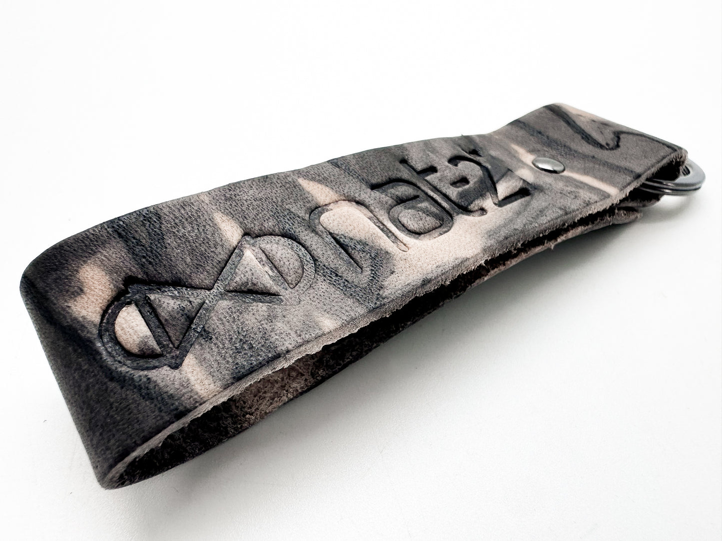 nat-2™ Leather Keychain rusted tan