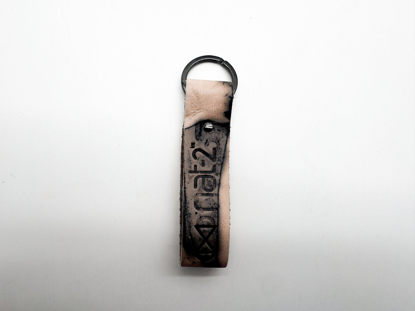 nat-2™ Leather Keychain rusted tan
