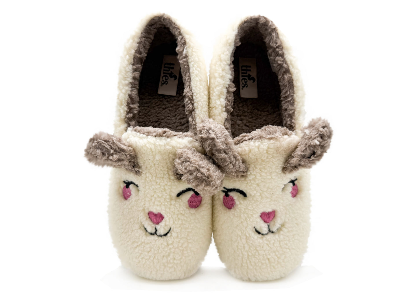 thies 1856 ® Organic Rabbit Closed Slipper vegan off white