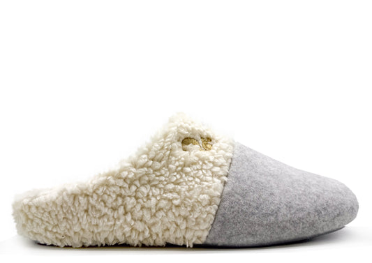 thies 1856 ® Organic Teddy Mix Slipper grey