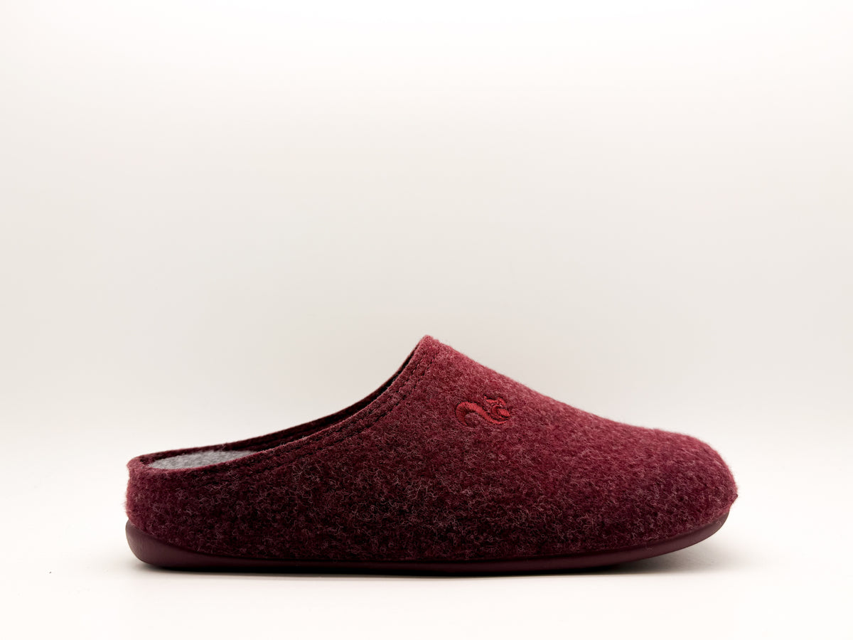 thies 1856 ® Recycled PET Slipper vegan burgundy