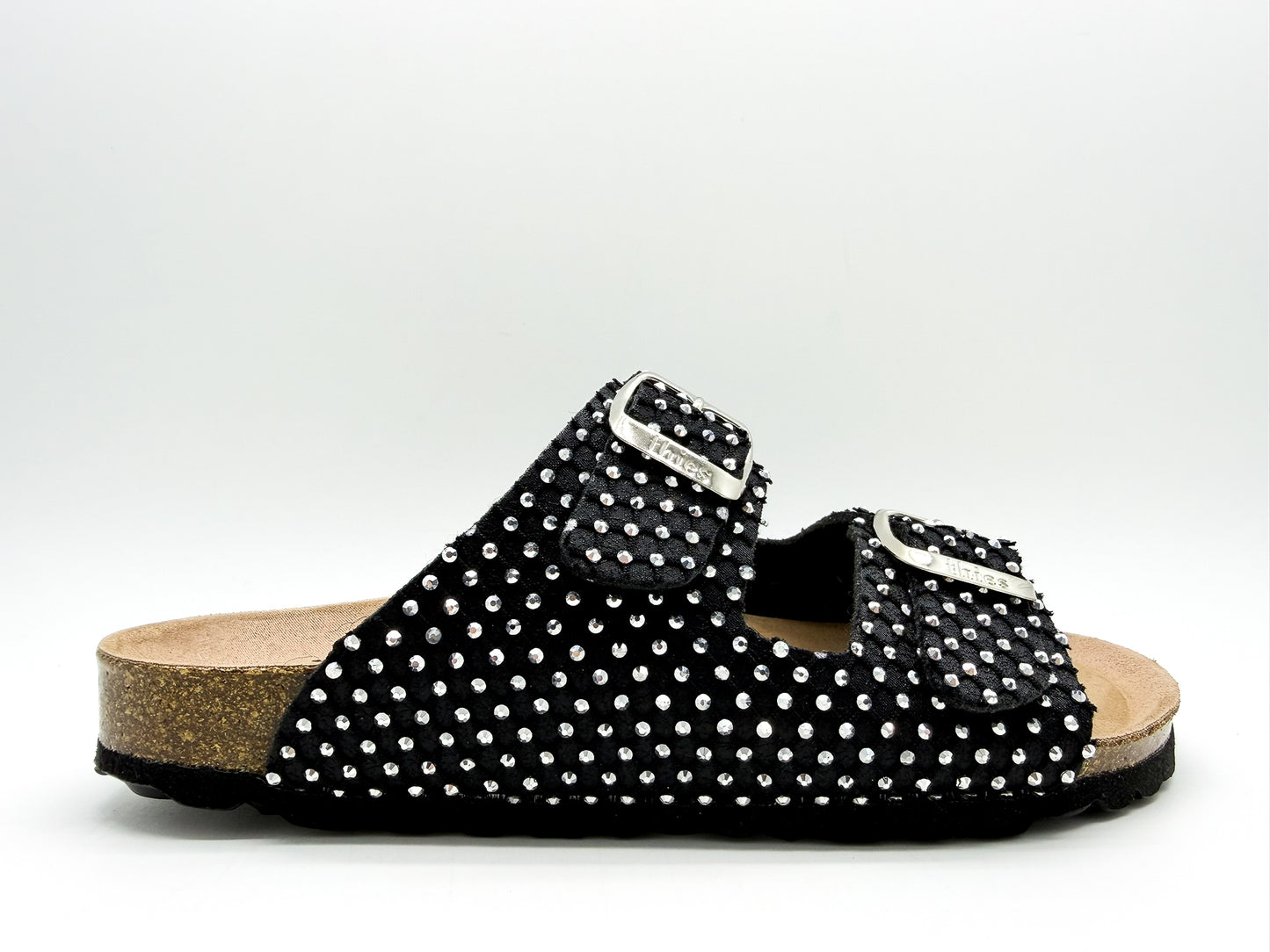 thies 1856 ® Rec Sparkle Sandal black strass