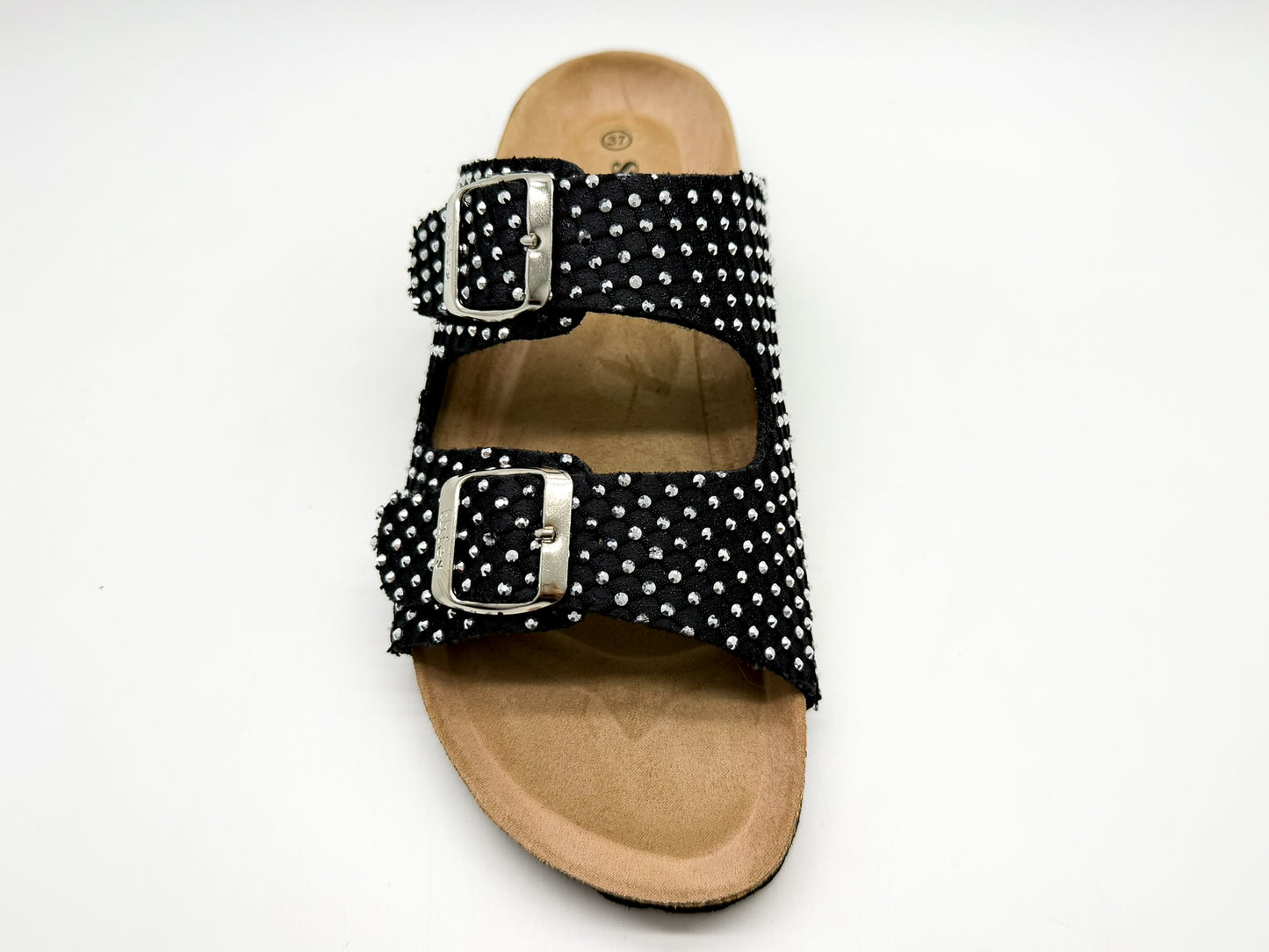 thies 1856 ® Rec Sparkle Sandal black strass