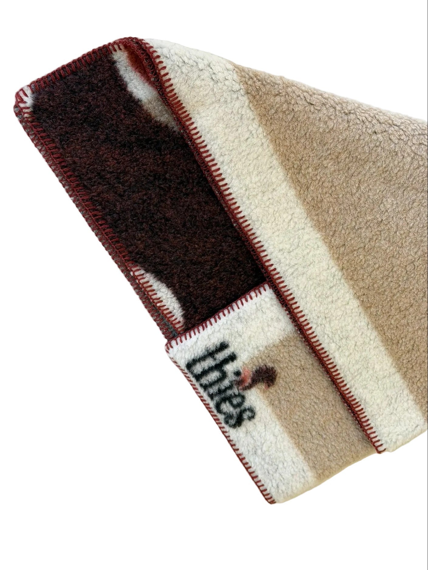 thies Eco Squirrel Wool Blanket beige