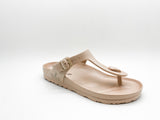 thies 1856 ® Ecofoam Thong Sandal vegan bronze