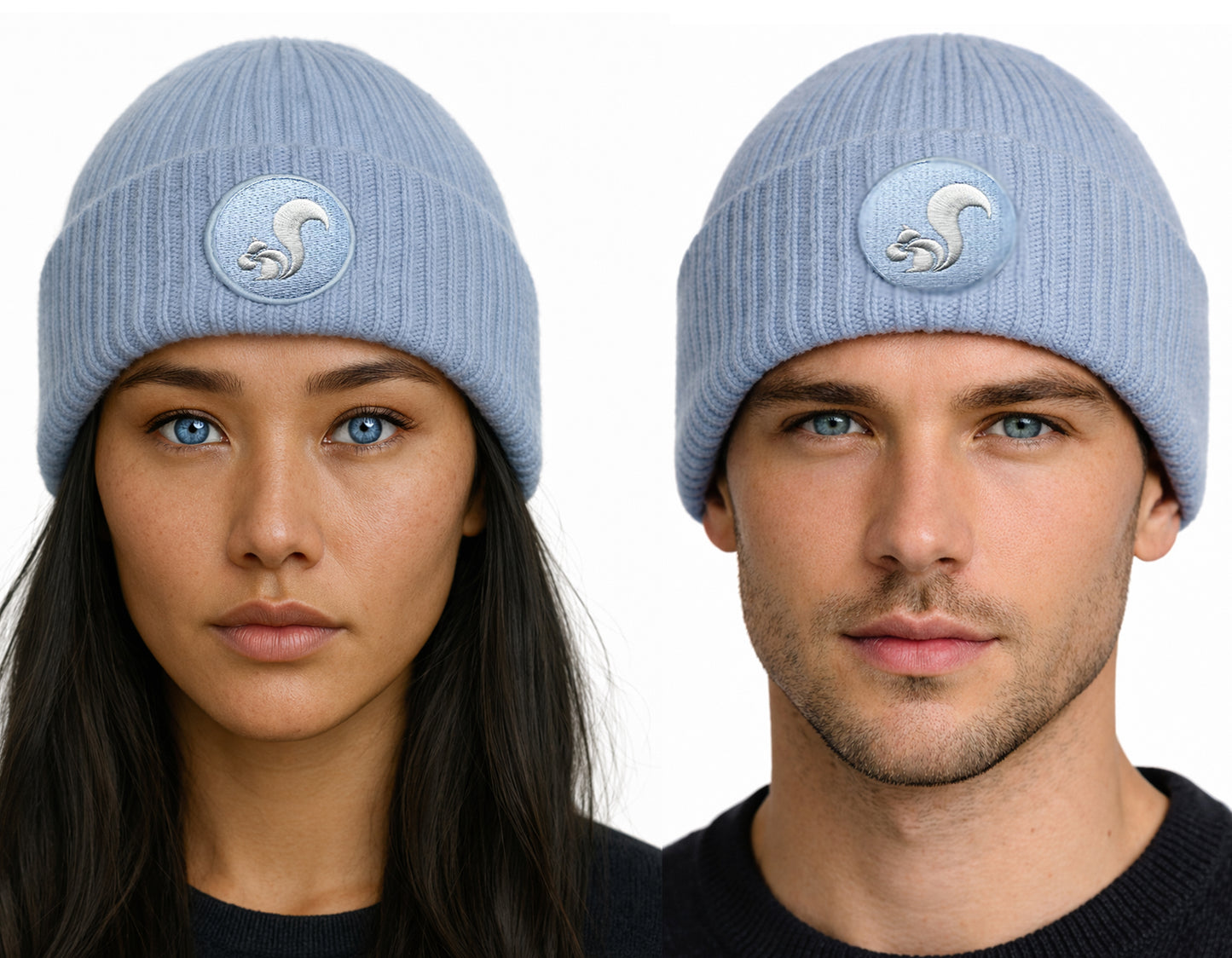 thies Eco Wool Beanie blue fog