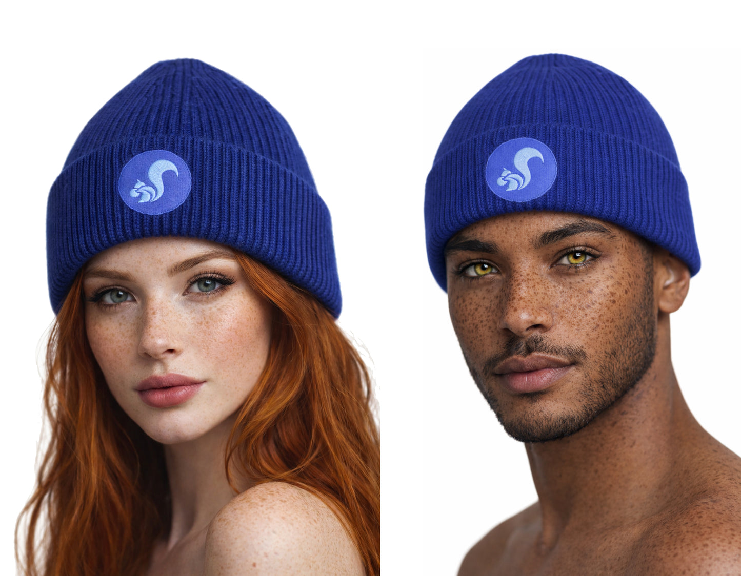 thies vegan Organic Beanie state blue