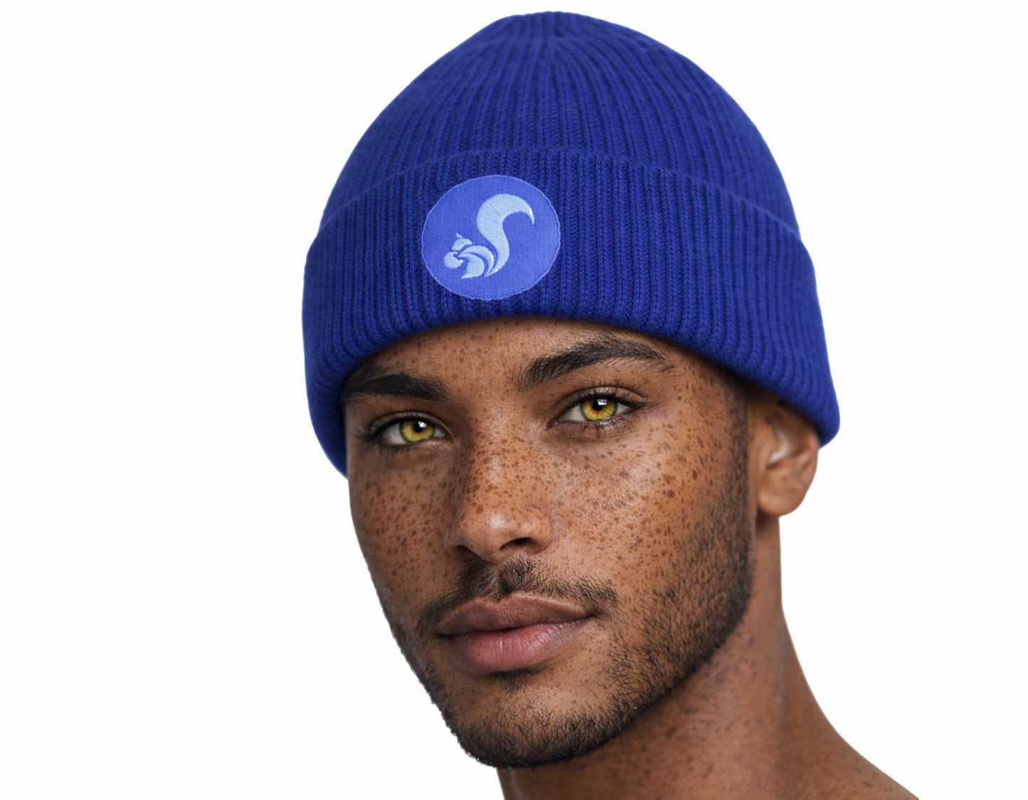thies vegan Organic Beanie state blue