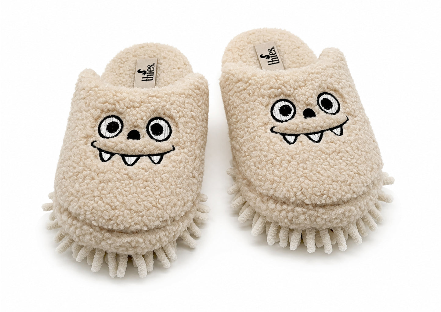 thies 1856 ® Eco Monstimop Teddy Slipper off white vegan