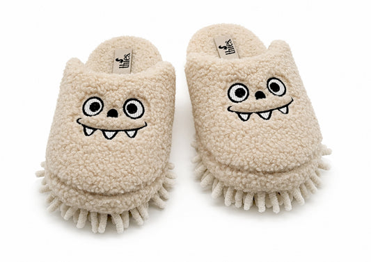 thies 1856 ® Eco Monstimop Teddy Slipper off white vegan