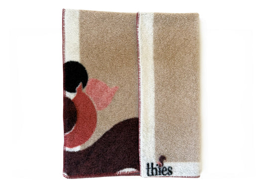 thies Eco Squirrel Wool Blanket beige