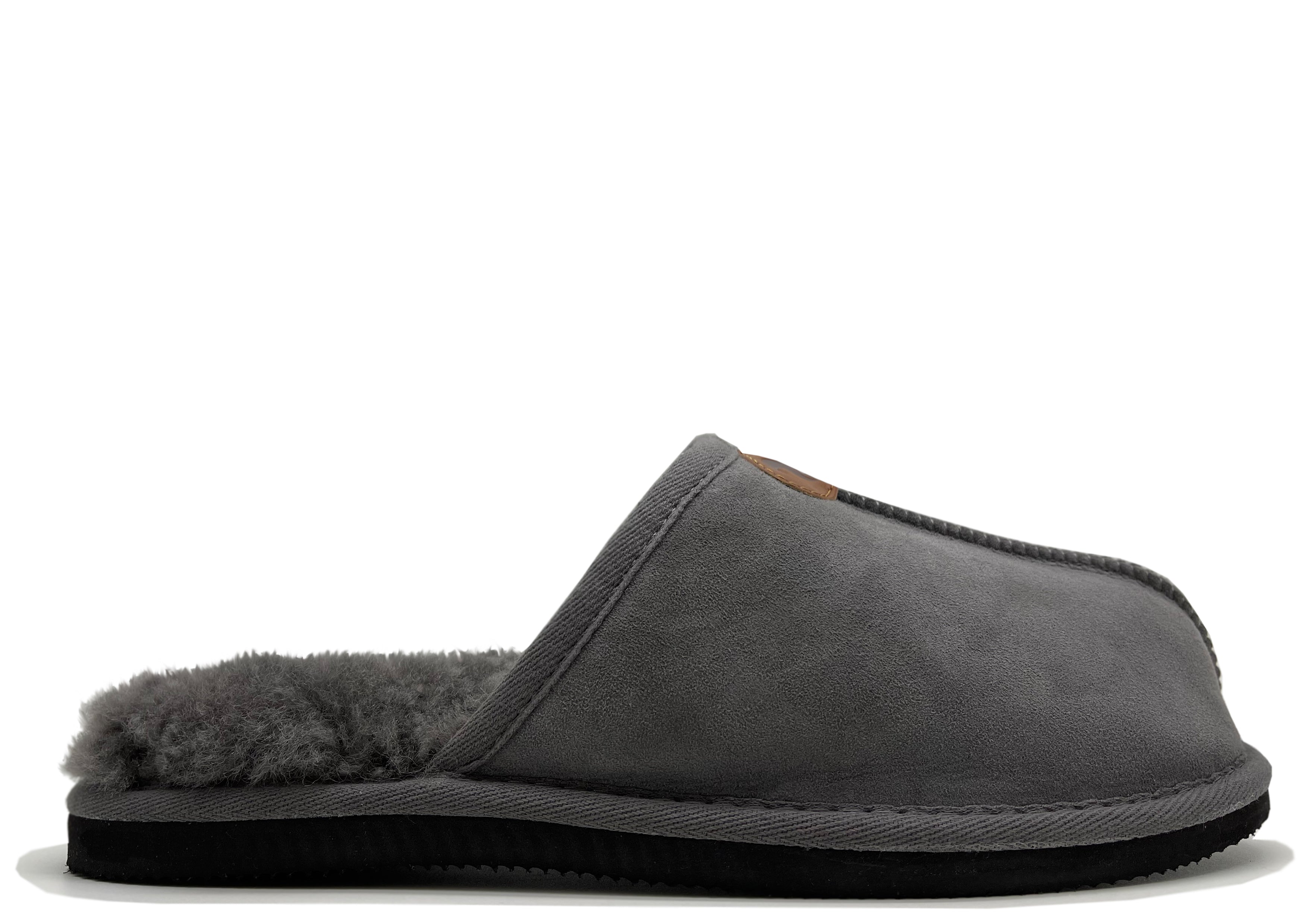 thies 1856 ® Sheepskin Grumpy Dad Slipper dark grey (M) – coilex